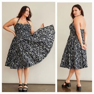 Anthropologie Girls from Savoy Cerys Halter Midi Dress